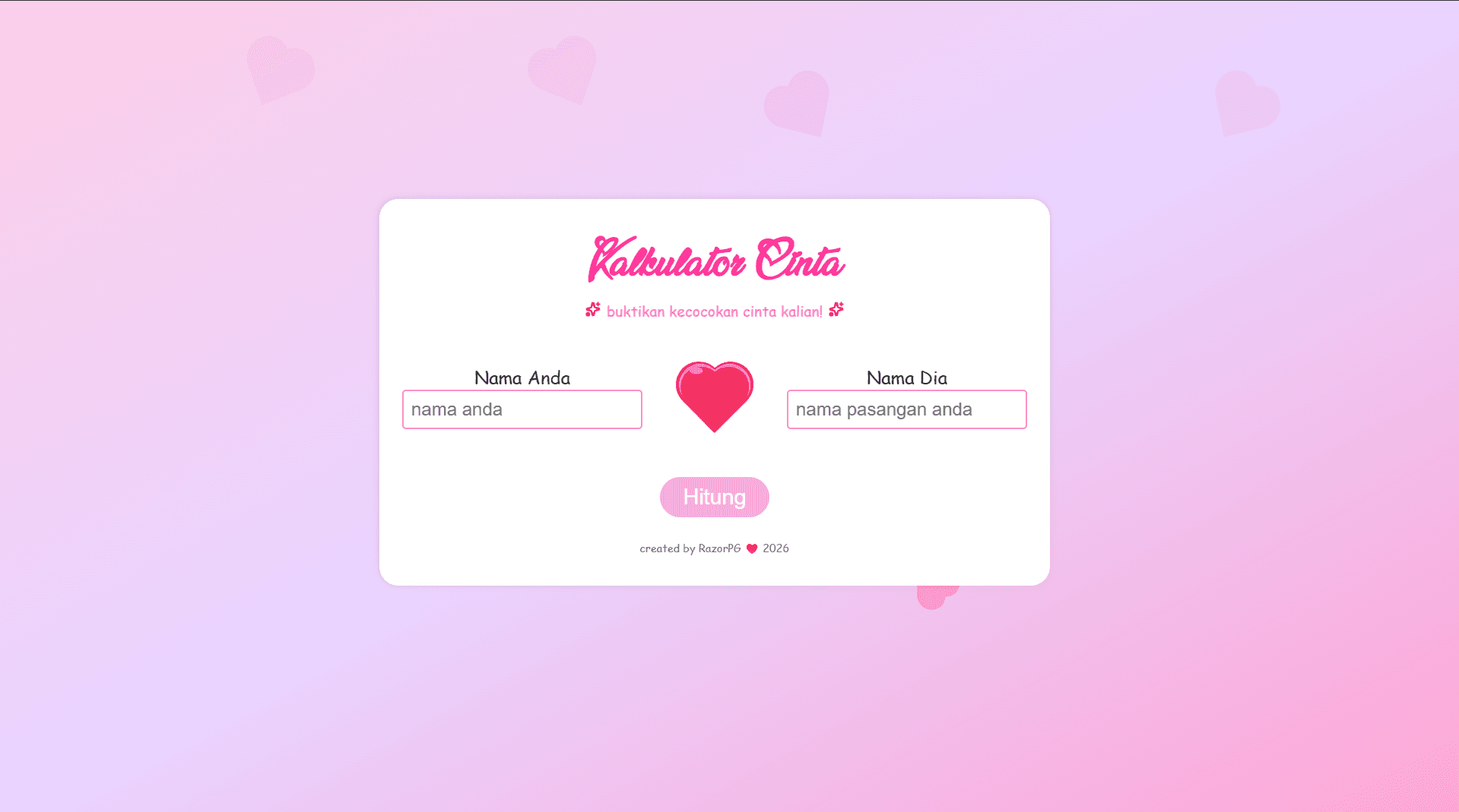 Calculator Love App