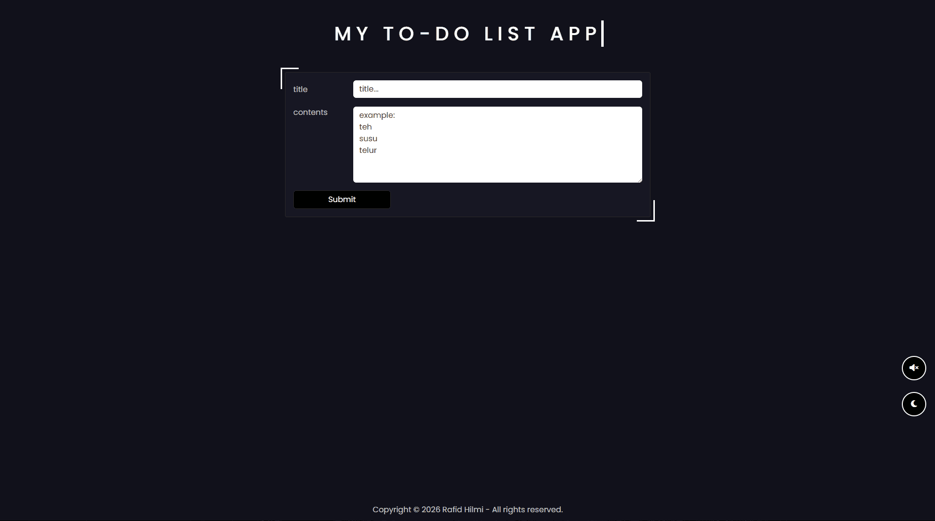 Todo List App